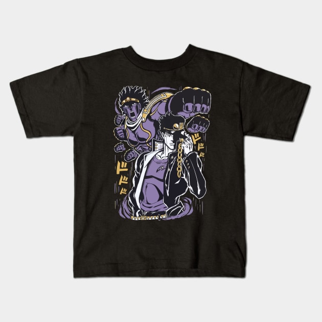 Jotaro x Star Platinum Kids T-Shirt by TheAnimeFactory